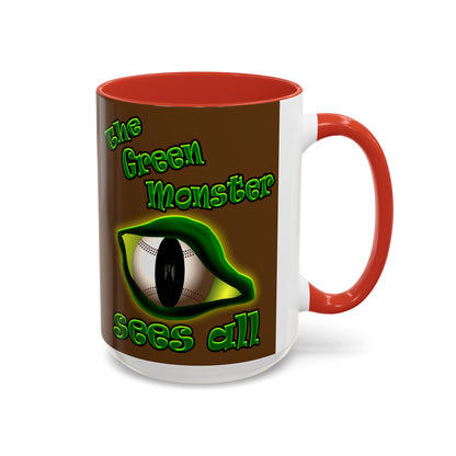 green monster - Accent Mug (brown)