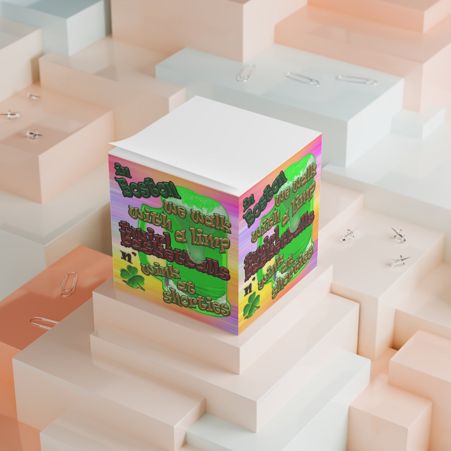 celtic's logo - note cube (color blur)