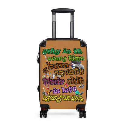 the bum's shit - Suitcase (light brown)