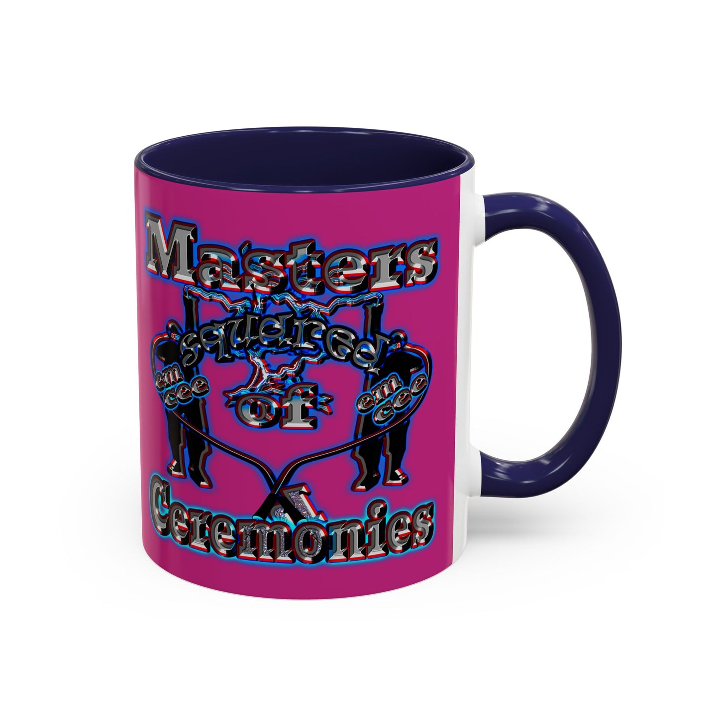 em cee squared - Accent Mug (pink)
