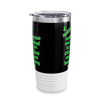 noticed you noticing - Ringneck Tumbler, 20oz (black)