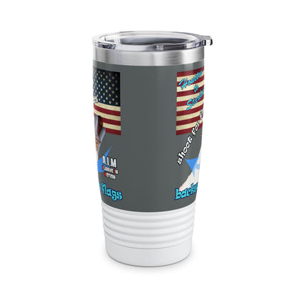 shoot for the stars - Ringneck Tumbler, 20oz (dark grey)