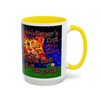 schrodinger's cat - Accent Mug ('snoops' background)