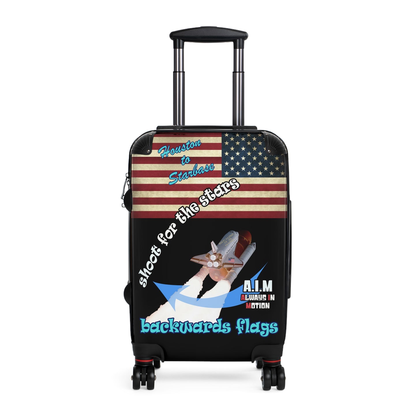 shoot for the stars - Suitcase (black)
