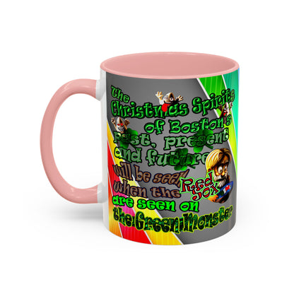 christmas spirits of boston - Accent Mug (rainbow split)