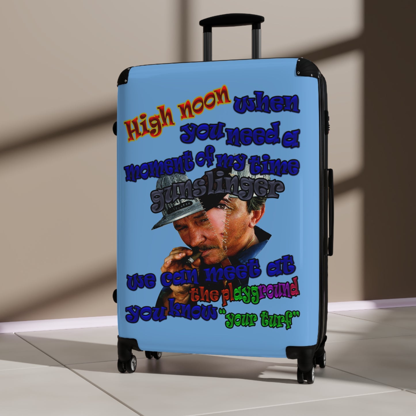 high noon - Suitcase (light blue)