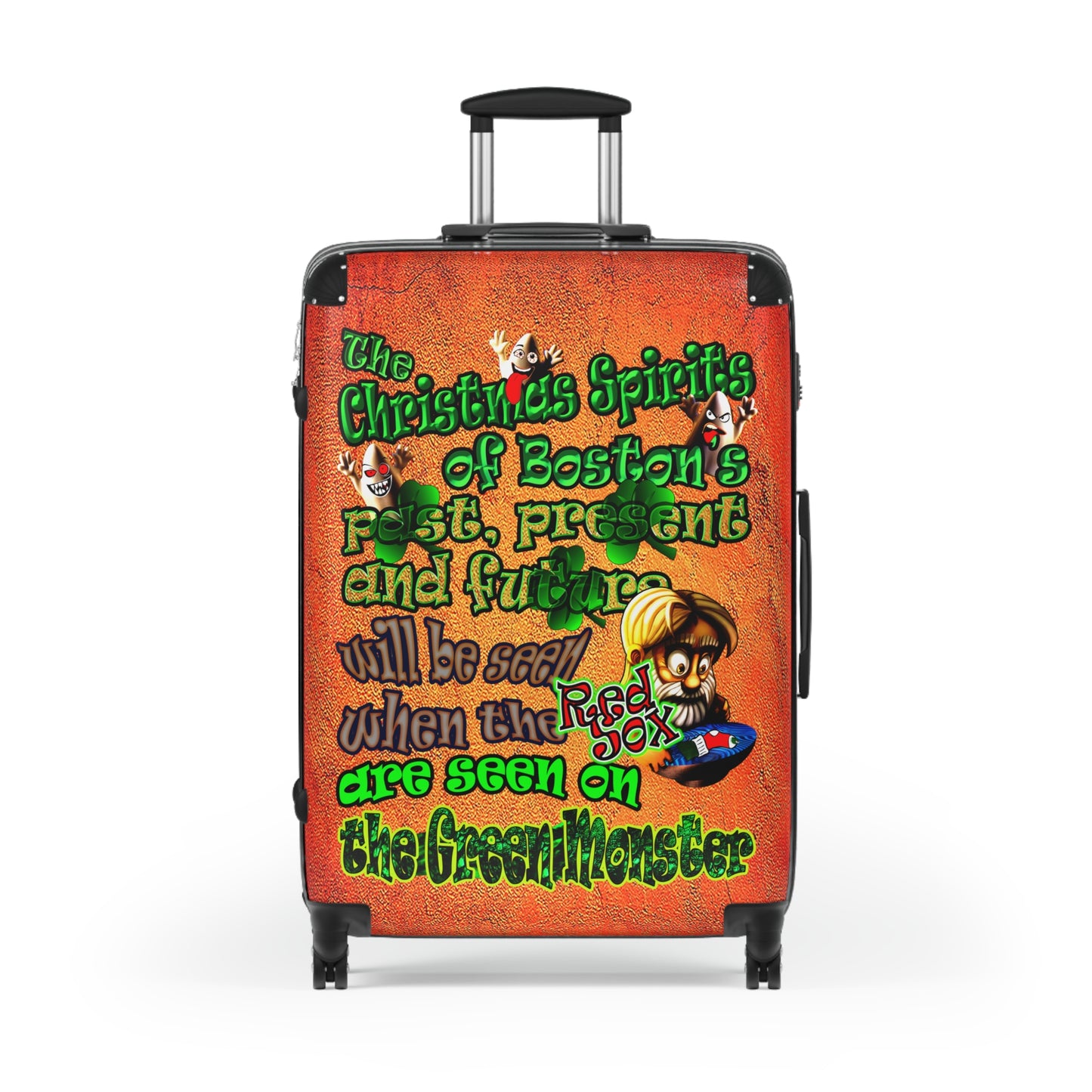 christmas spirits of boston - Suitcase (burnt orange)