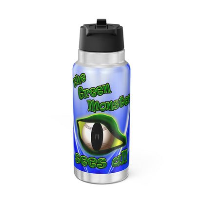 green monster - Gator Tumbler, 32oz  (blue-white wave)
