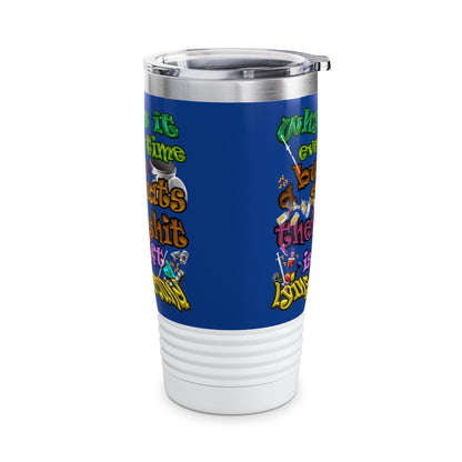 the bum's shit - Ringneck Tumbler, 20oz (dark blue)