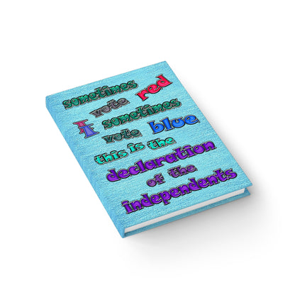 declaration of the independents - journal-lined (faded blue)
