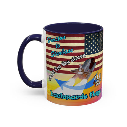 shoot for the stars - Accent Mug (color blur)