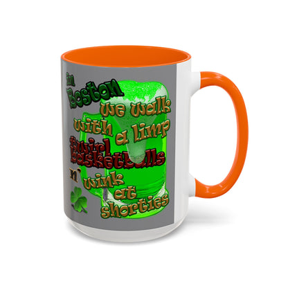 celtics logo - Accent Mug (grey)