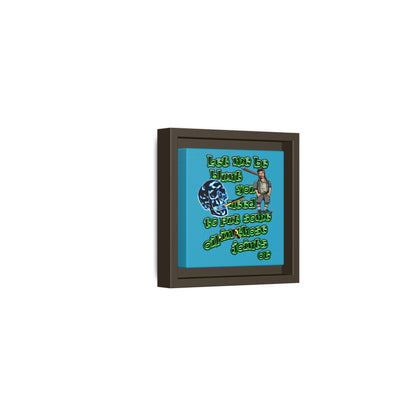og - framed canvas art (turquoise)