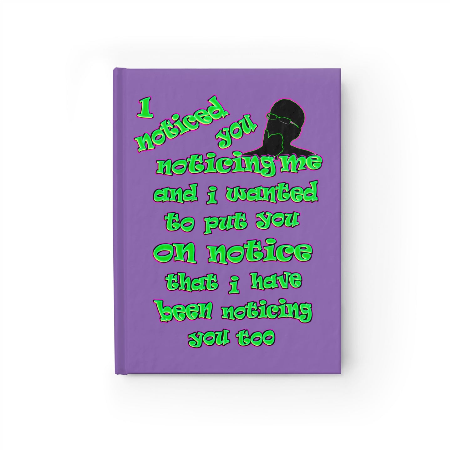 noticed you noticing - journal-lined (light purple)