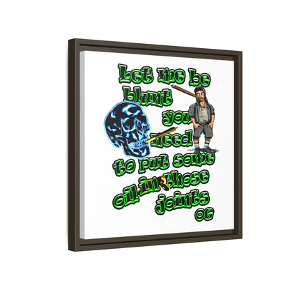 og - framed canvas art (white)