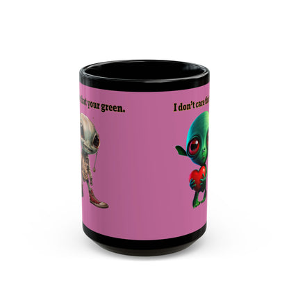 I don't care that your grey - Black Mug (light pink)