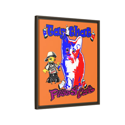 tag that - framed canvas art (crusta)