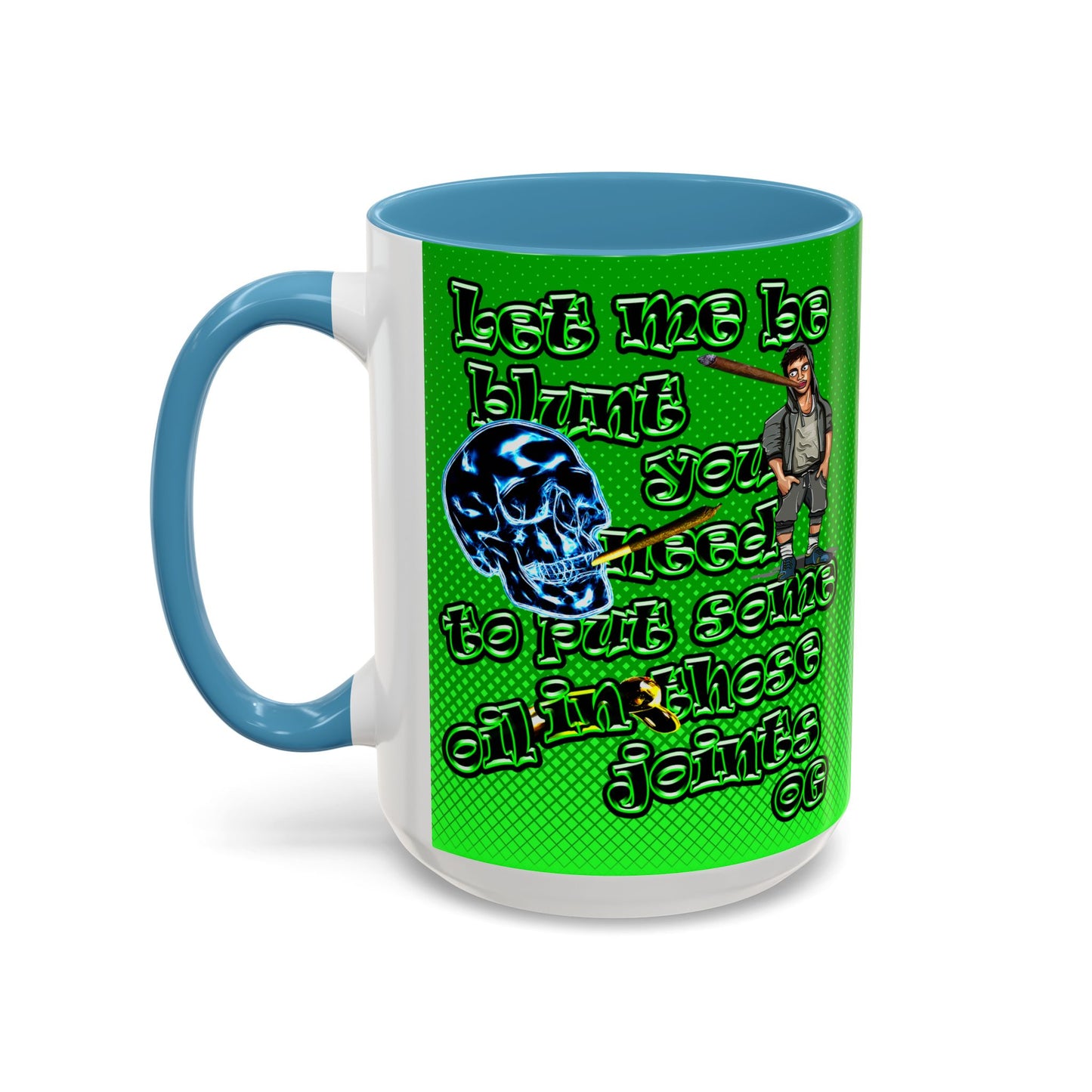 og - Accent Mug (logo green)
