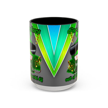 disc jockey - Accent Mug (rainbow split)