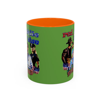 rw&b lives matter - Accent Mug (green)