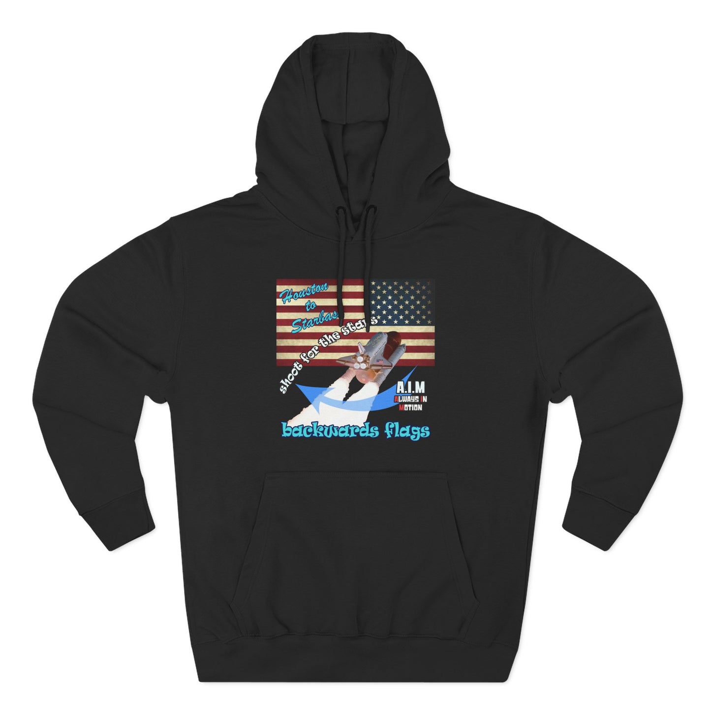 shoot for the stars - Three-Panel Fleece Hoodie