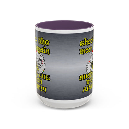 shoot the moon again - Accent Mug (brushed nickel)