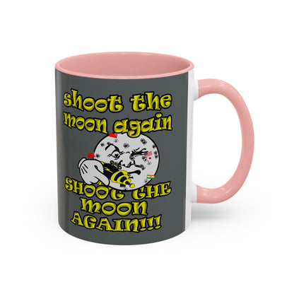 shoot the moon again - Accent Mug (dark grey)