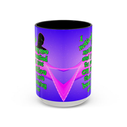 noticed you noticing - Accent Mug (purple-pink wave)