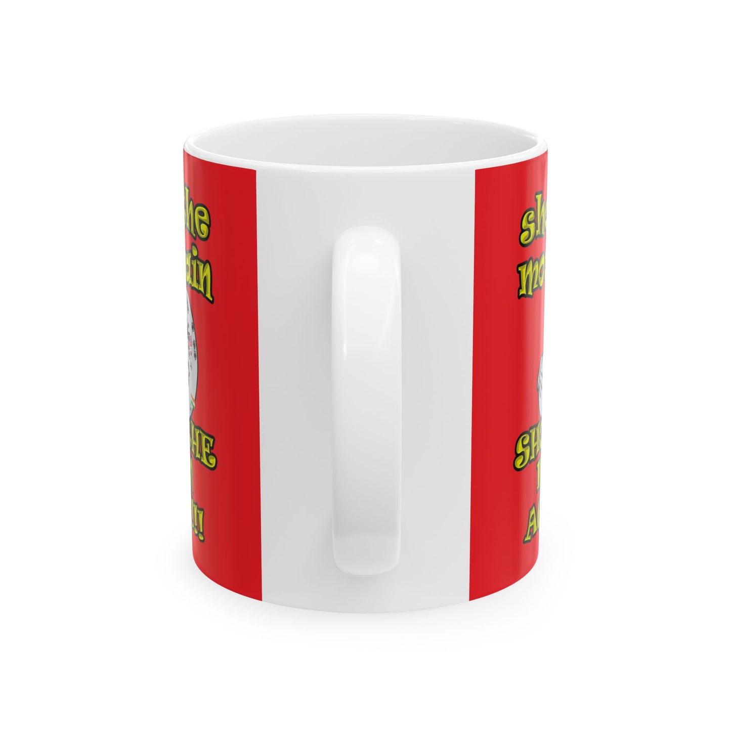 shoot the moon again - White Mug (red)