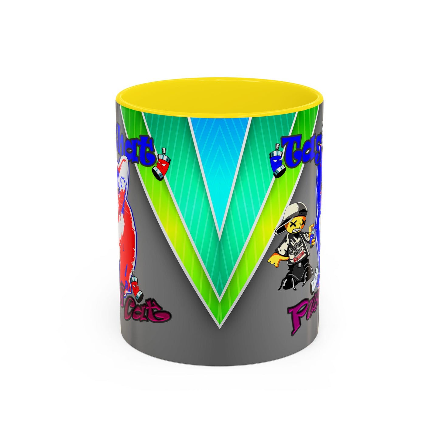 tag that - Accent Mug (rainbow split)