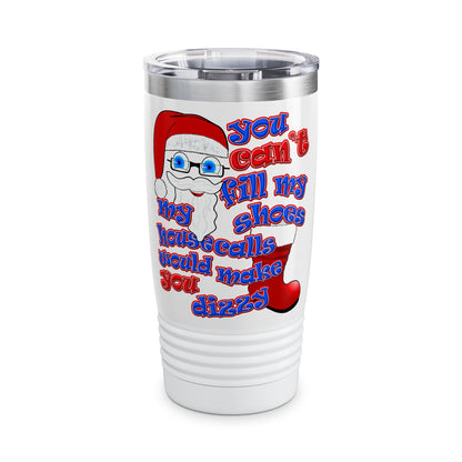 santa's shoes - Ringneck Tumbler, 20oz (white)