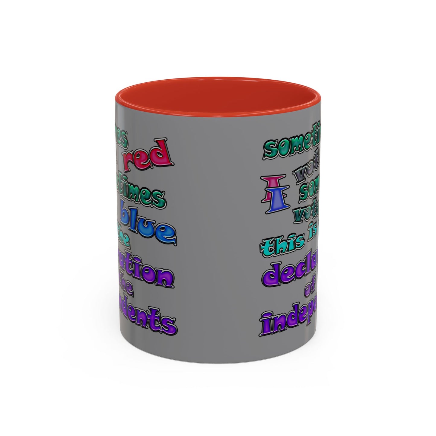 declaration of the independents - Accent Mug (grey)