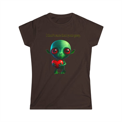 I don't care that your grey - Women's Softstyle Tee