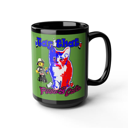 tag that - Black Mug (green)