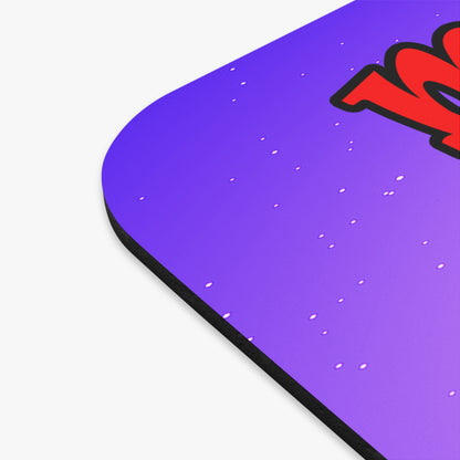 my luck - Mouse Pad (Rectangle) (purple-pink wave)