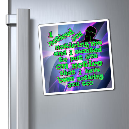noticed you noticing - Magnets - (grey-pink wave)