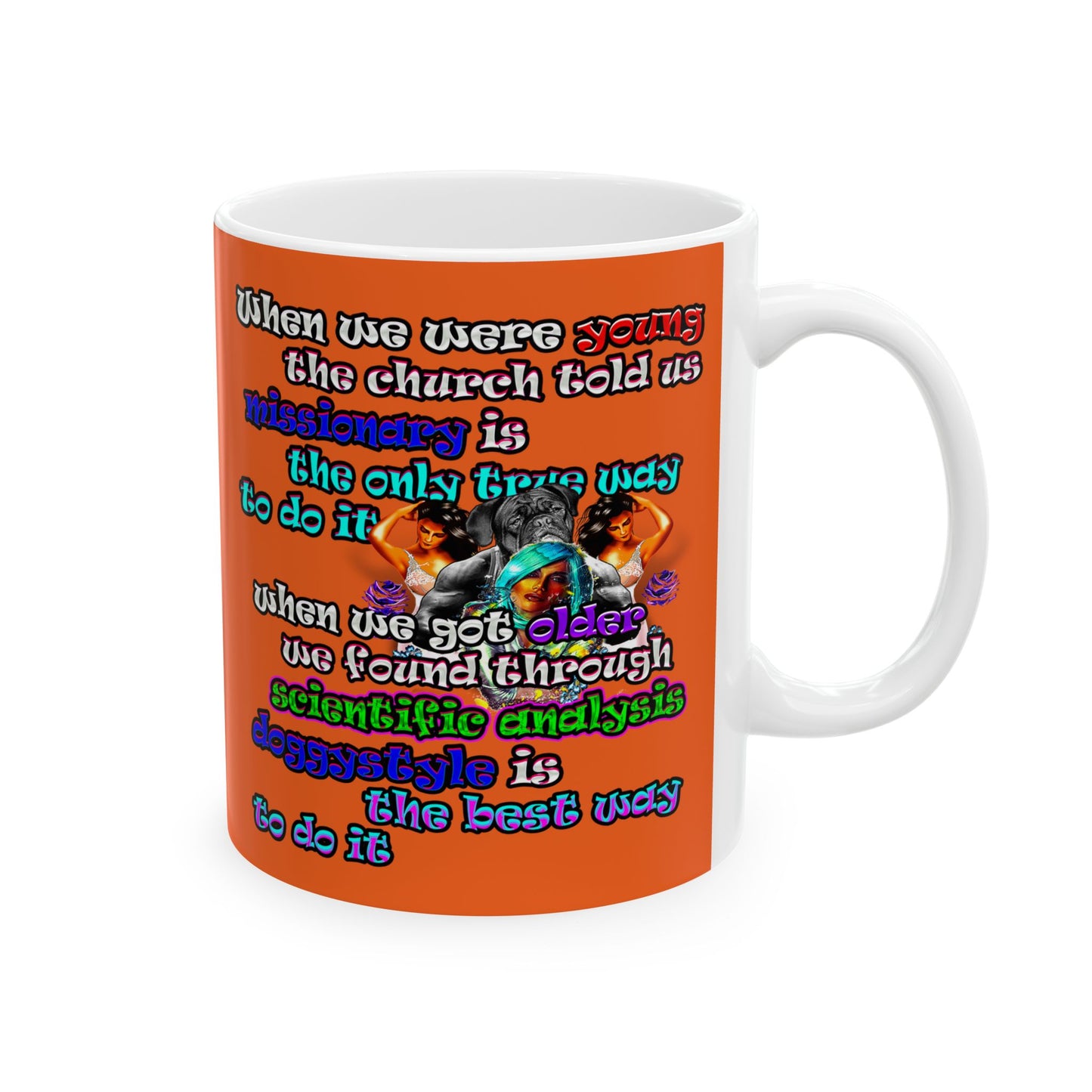 doggystyle - White Mug (orange)