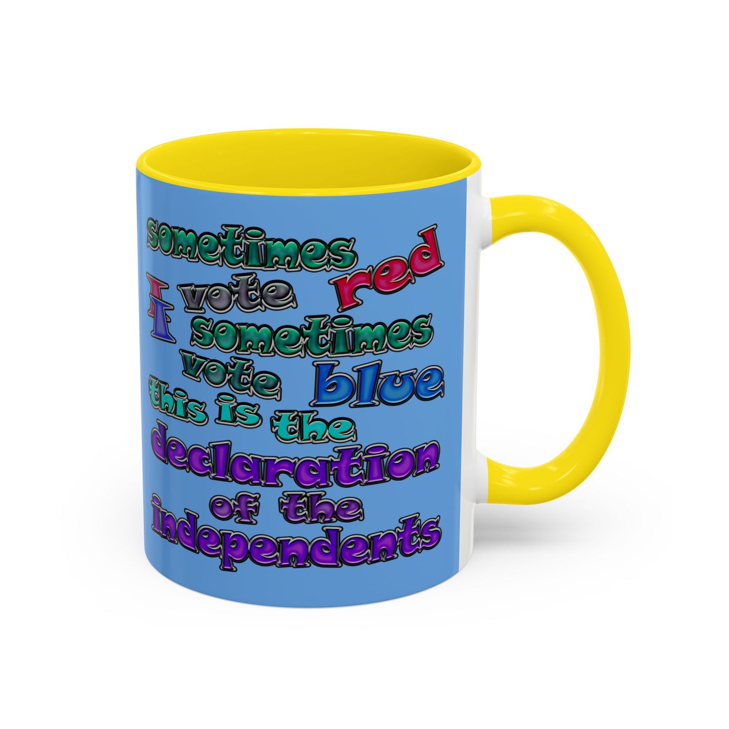 declaration of the independents - Accent Mug (light blue)