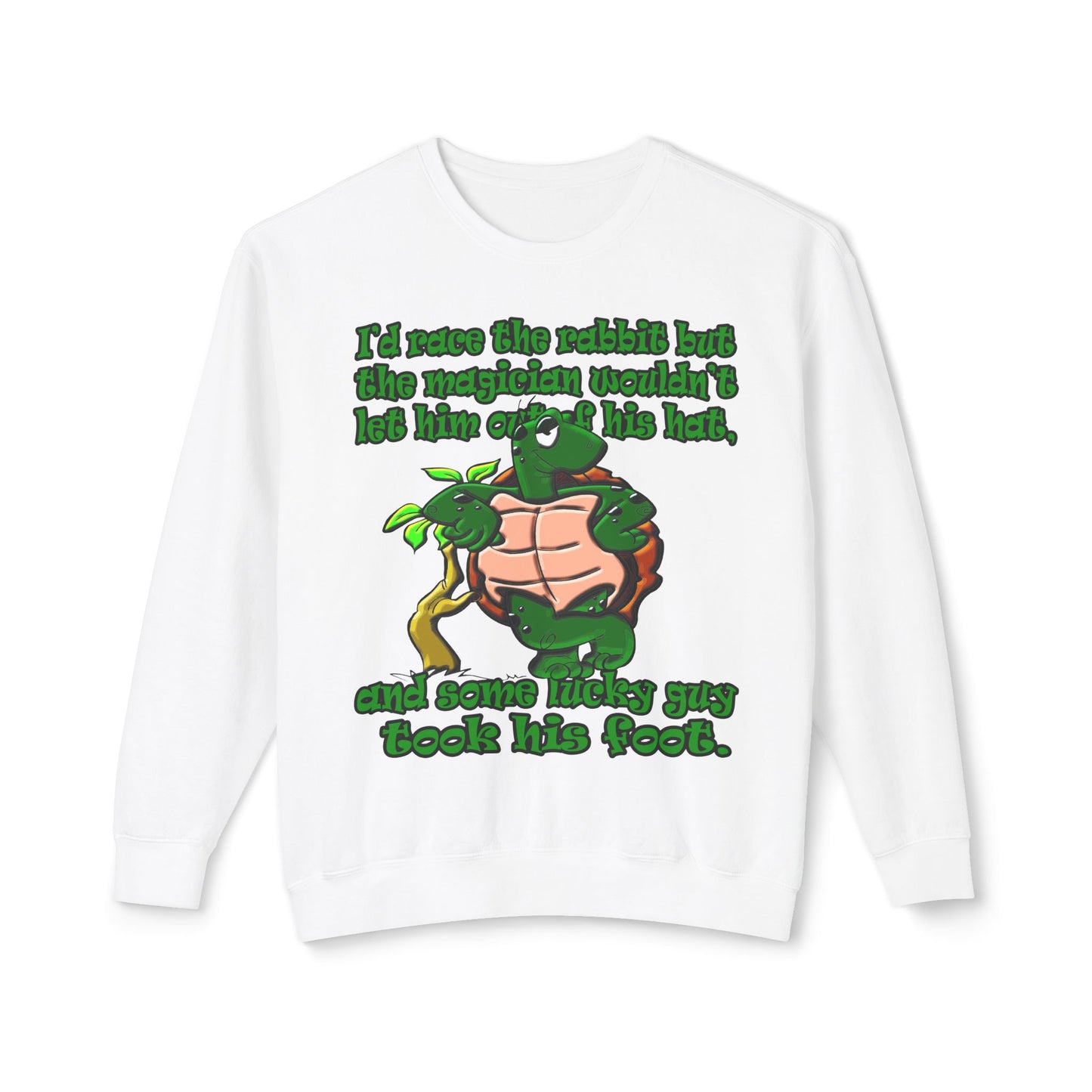 turtle race - Unisex Lightweight Crewneck Sweatshirt
