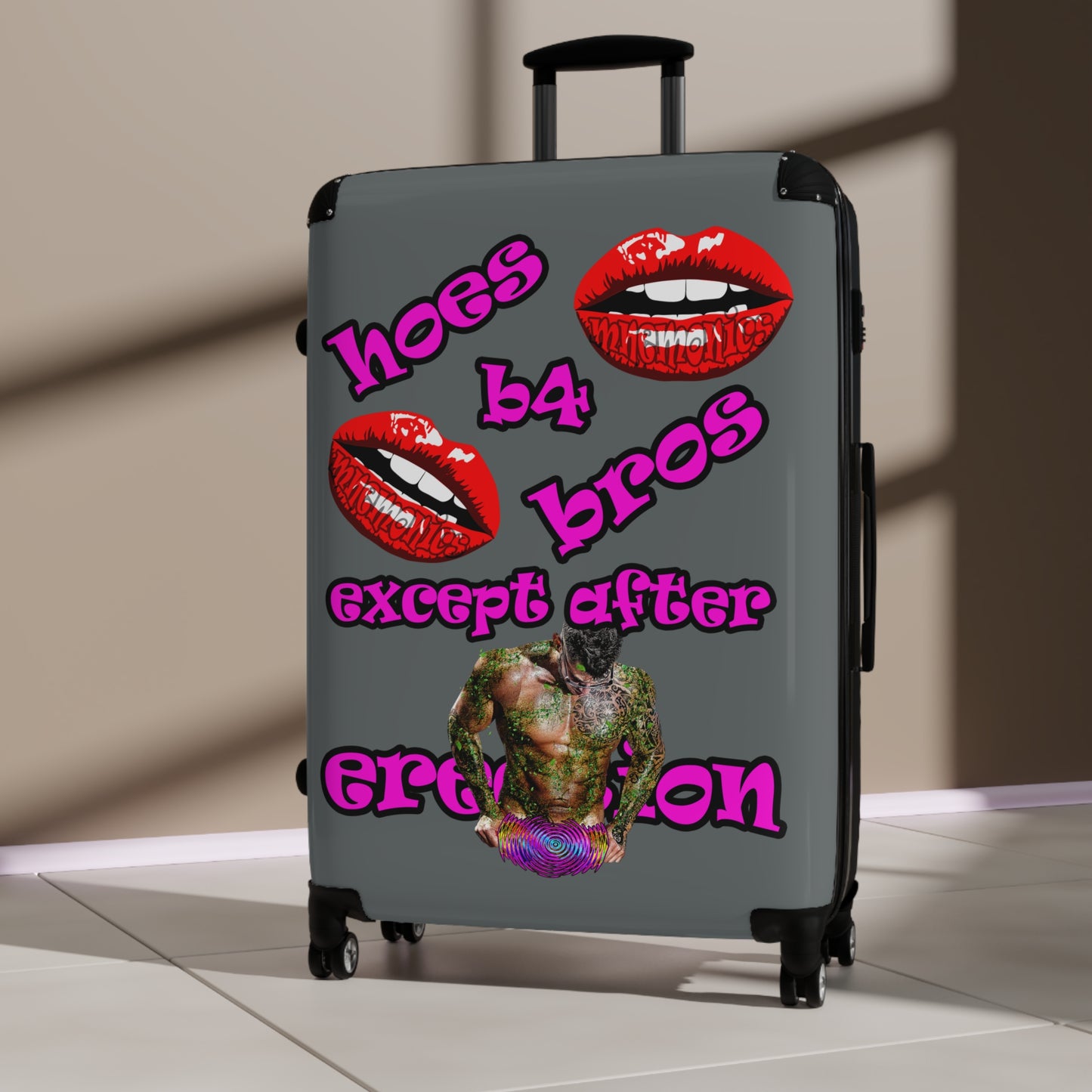 hoes b4 bros - Suitcase (dark grey)