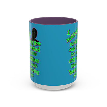 noticed you noticing - Accent Mug (turquoise)