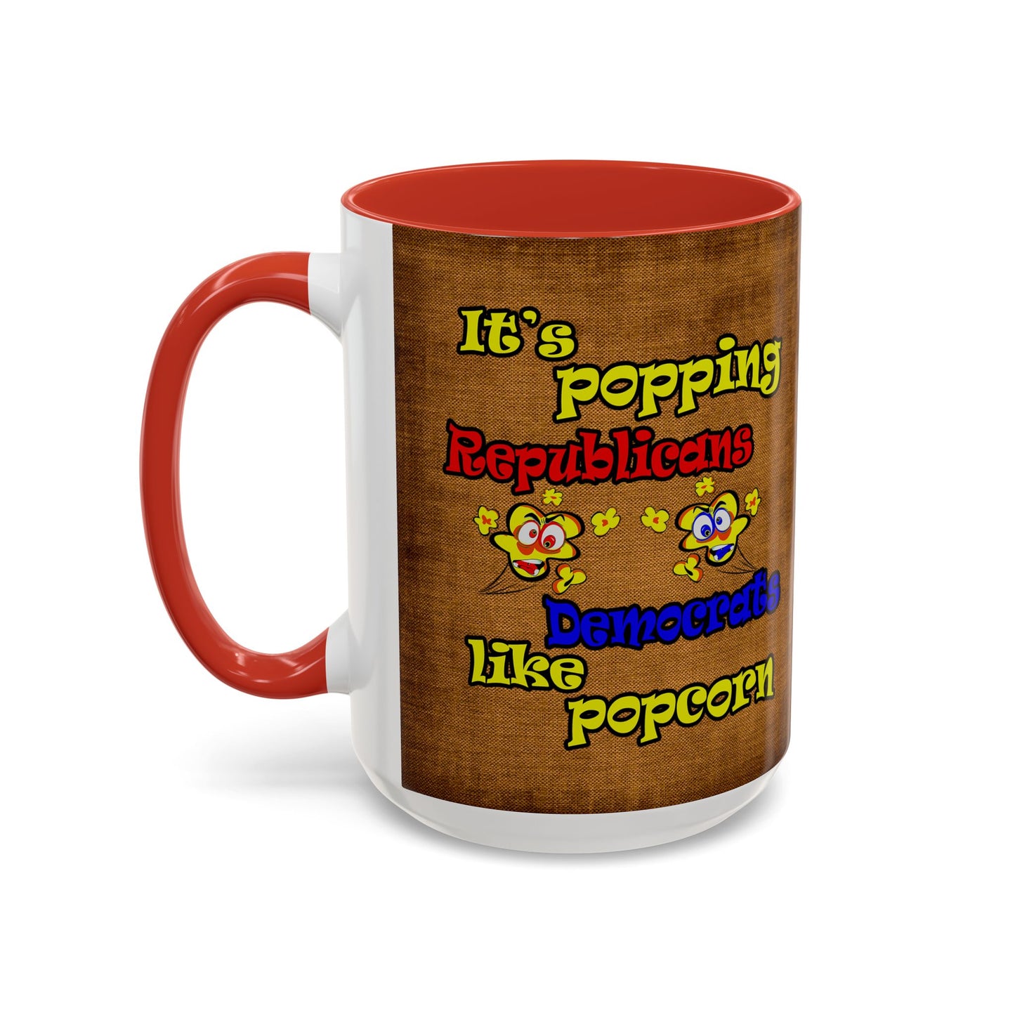 popping like popcorn - Accent Mug (brown papyrus)