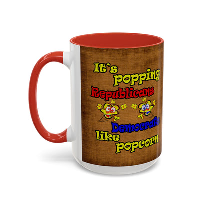 popping like popcorn - Accent Mug (brown papyrus)