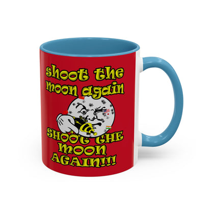shoot the moon again - Accent Mug (dark red)