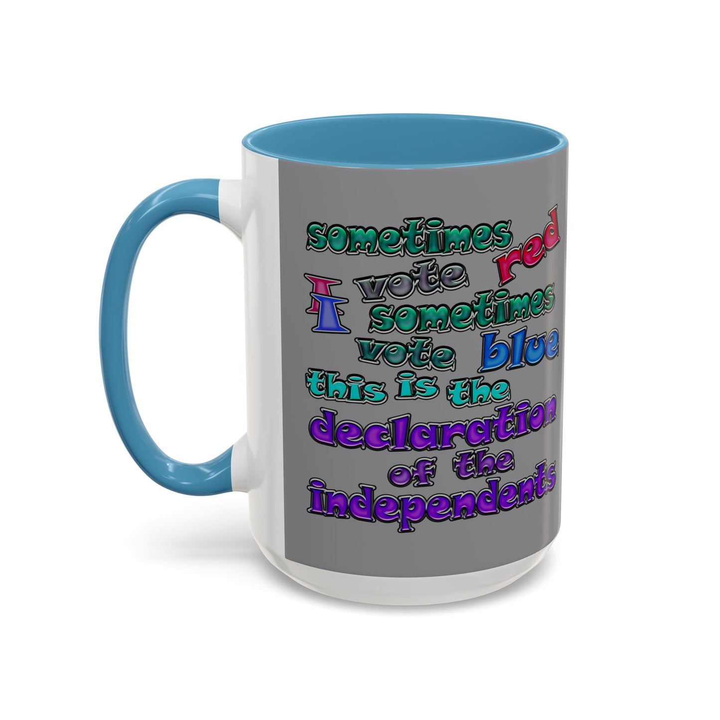 declaration of the independents - Accent Mug (grey)