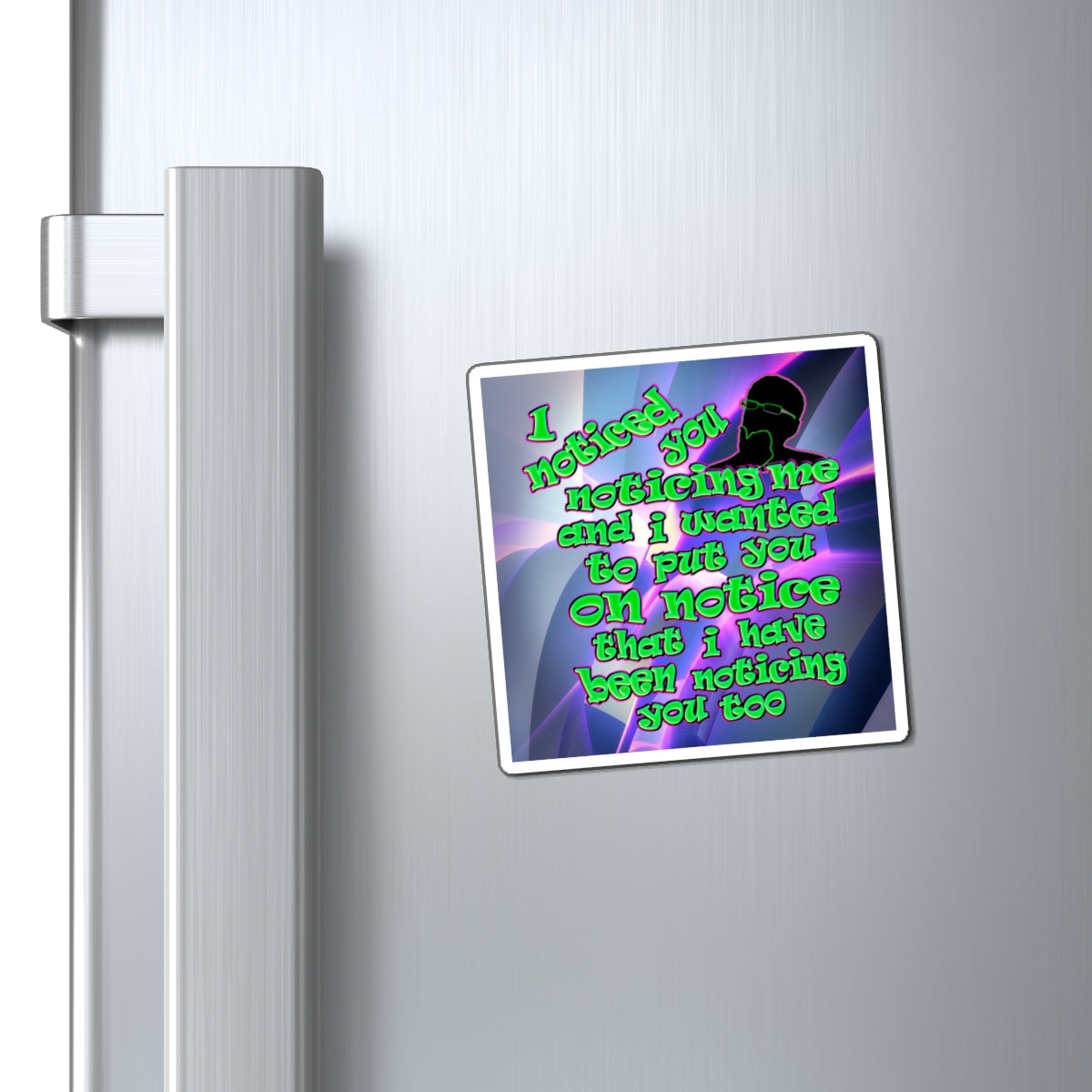 noticed you noticing - Magnets - (grey-pink wave)