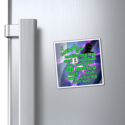 noticed you noticing - Magnets - (grey-pink wave)