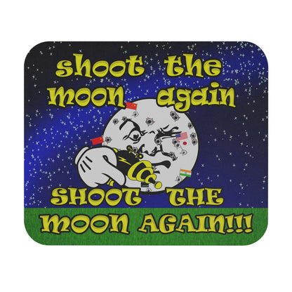 shoot the moon again - Mouse Pad (Rectangle) ('snoops' background)
