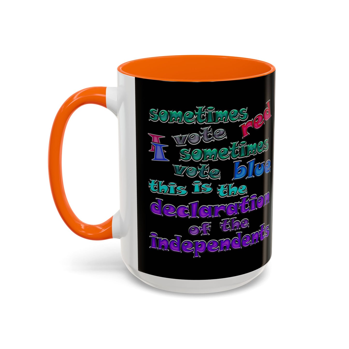 declaration of the independents - Accent Mug (black)