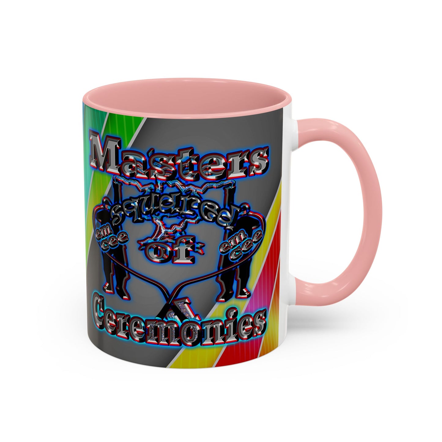 em cee squared - Accent Mug (rainbow split)